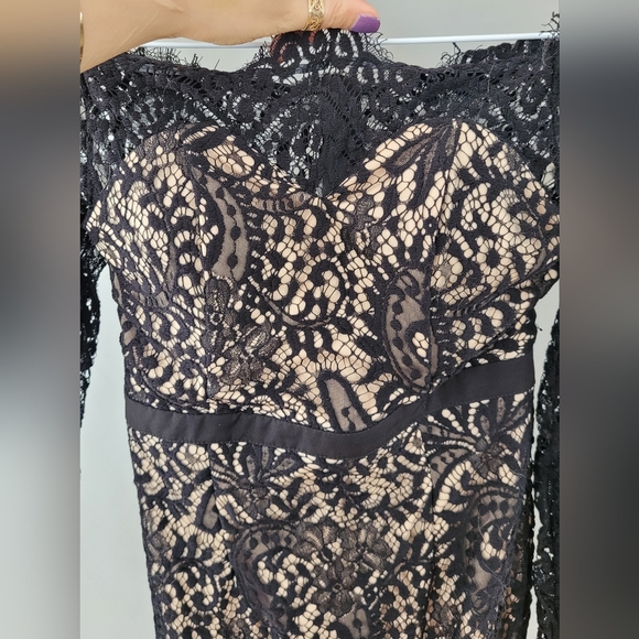 L'atiste black lace high low dress - Picture 2 of 6